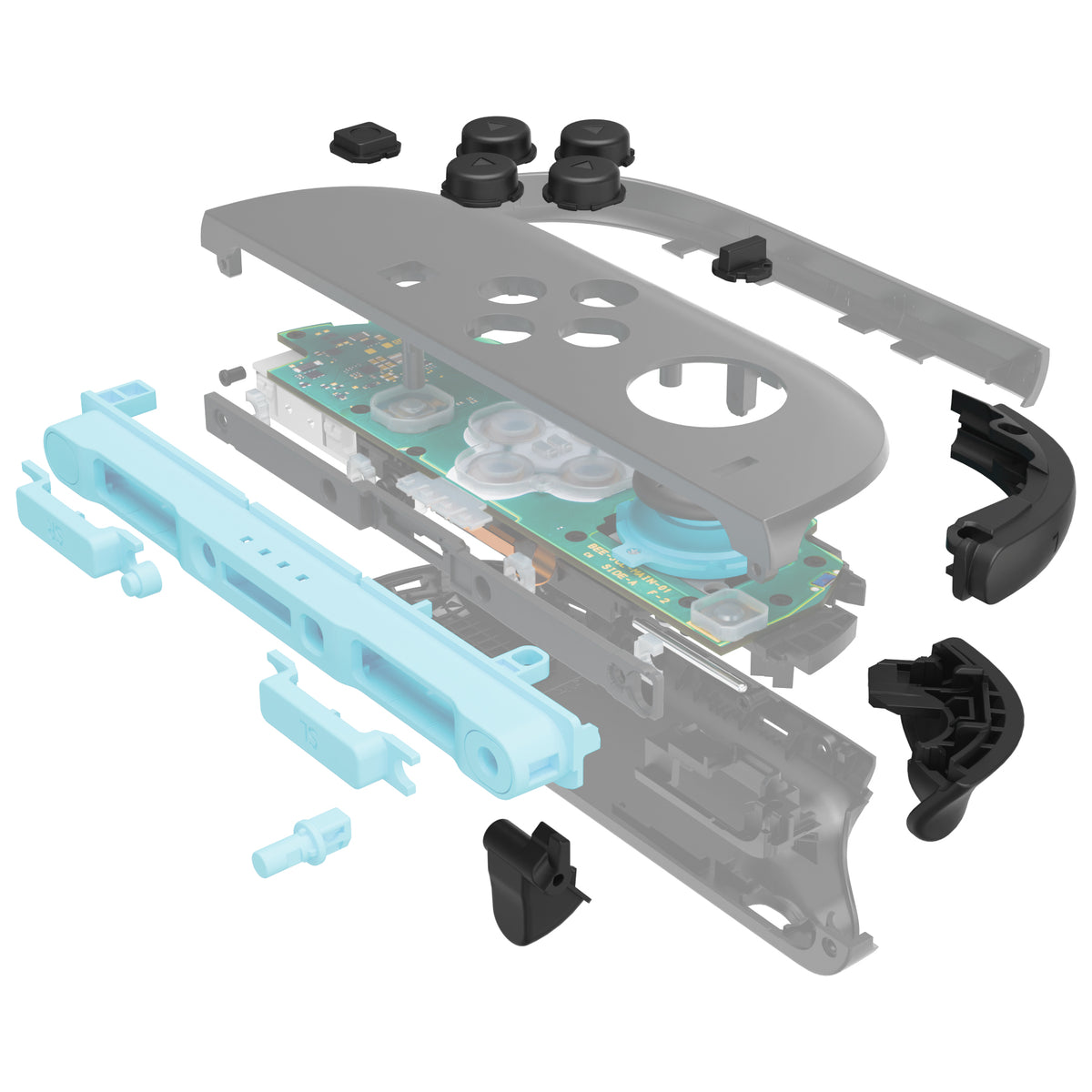eXtremeRate DIY Replacement Full Set Buttons for Nintendo Switch 2 - Black