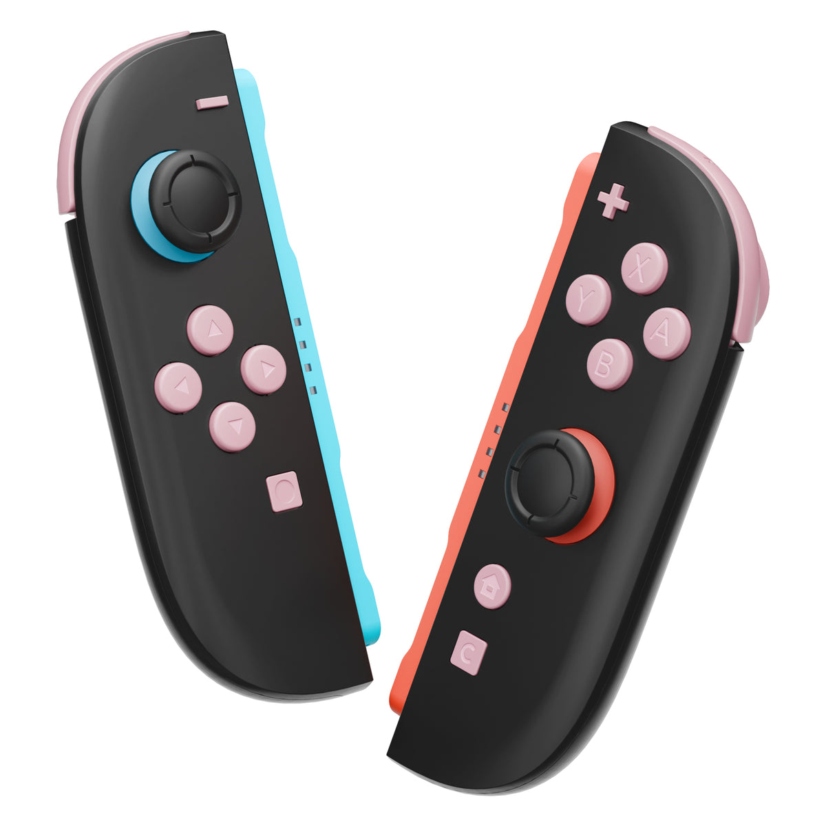 eXtremeRate DIY Replacement Full Set Buttons for Nintendo Switch 2 - Cherry Blossoms Pink