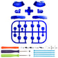 eXtremeRate DIY Replacement Full Set Buttons for Nintendo Switch 2 - Chrome Blue