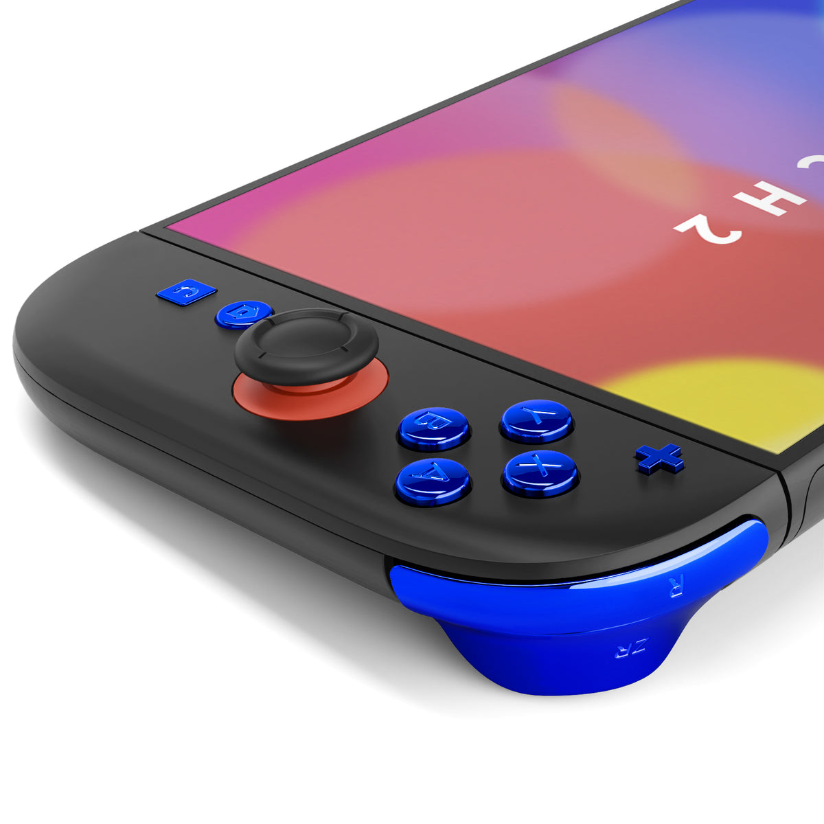 eXtremeRate DIY Replacement Full Set Buttons for Nintendo Switch 2 - Chrome Blue