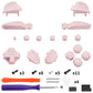 eXtremeRate DIY Replacement Full Set Buttons for Nintendo Switch 2 Pro Controller - Cherry Blossoms Pink