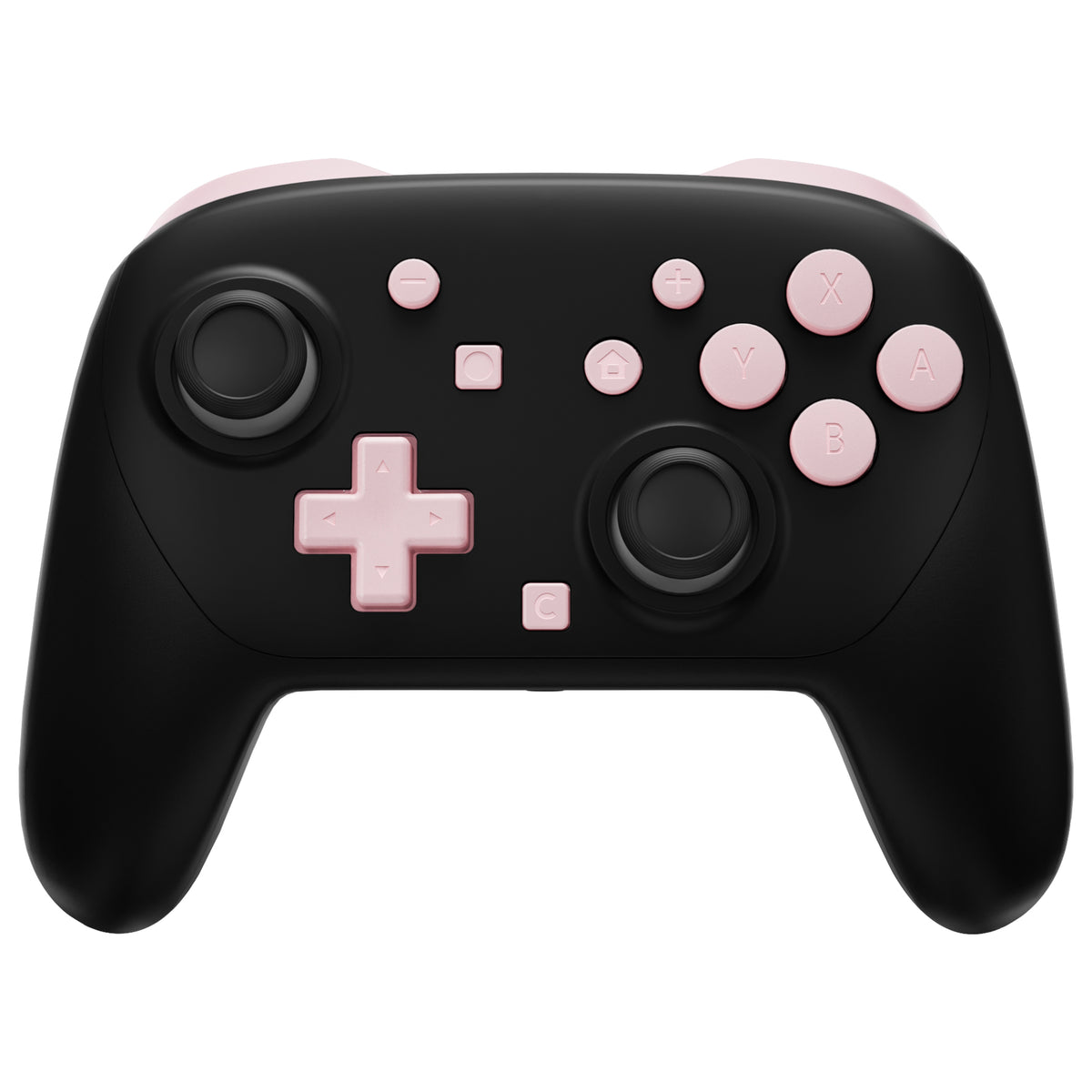 eXtremeRate DIY Replacement Full Set Buttons for Nintendo Switch 2 Pro Controller - Cherry Blossoms Pink