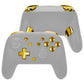 eXtremeRate DIY Replacement Full Set Buttons for Nintendo Switch 2 Pro Controller - Chrome Gold