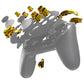 eXtremeRate DIY Replacement Full Set Buttons for Nintendo Switch 2 Pro Controller - Chrome Gold