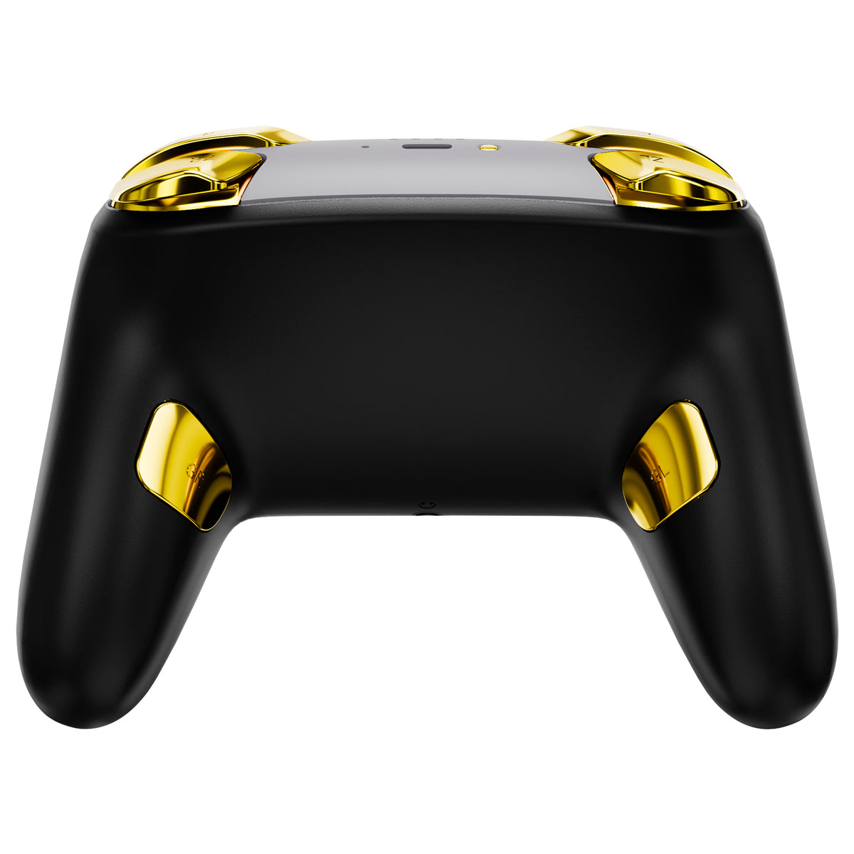eXtremeRate DIY Replacement Full Set Buttons for Nintendo Switch 2 Pro Controller - Chrome Gold