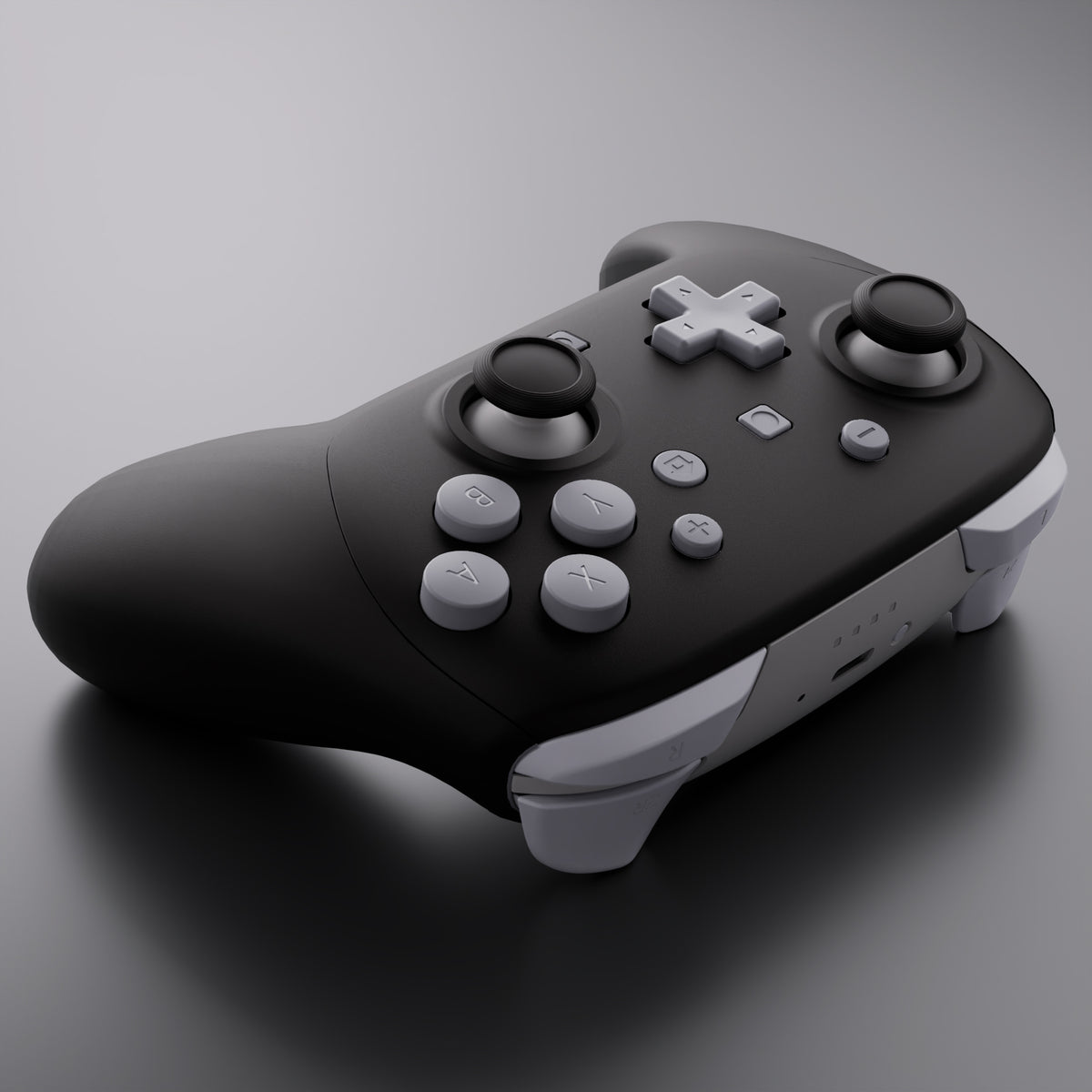 eXtremeRate DIY Replacement Full Set Buttons for Nintendo Switch 2 Pro Controller - New Hope Gray