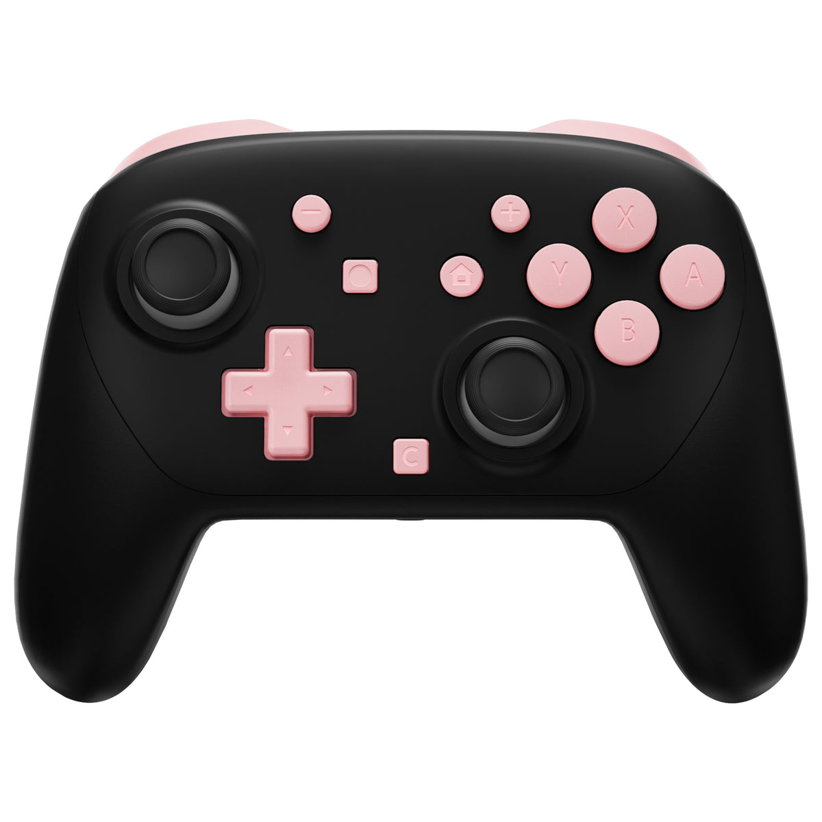 eXtremeRate DIY Replacement Full Set Buttons for Nintendo Switch 2 Pro Controller - Puffy Pink