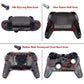 eXtremeRate DIY Replacement Full Set Buttons for Nintendo Switch Pro Controller - Crystal Clear Atomic Purple