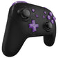 eXtremeRate DIY Replacement Full Set Buttons for Nintendo Switch Pro Controller - Crystal Clear Atomic Purple