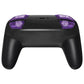 eXtremeRate DIY Replacement Full Set Buttons for Nintendo Switch Pro Controller - Crystal Clear Atomic Purple