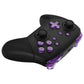 eXtremeRate DIY Replacement Full Set Buttons for Nintendo Switch Pro Controller - Crystal Clear Atomic Purple