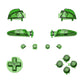 eXtremeRate DIY Replacement Full Set Buttons for Nintendo Switch Pro Controller - Crystal Clear Green