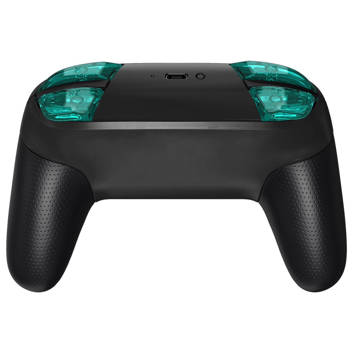eXtremeRate DIY Replacement Full Set Buttons for Nintendo Switch Pro Controller - Crystal Emerald Green