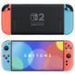 eXtremeRate DIY Replacement Full Set Shell Case with Buttons for Joycon 2 of Nintendo Switch 2 - Essence Version - Blue & Orange