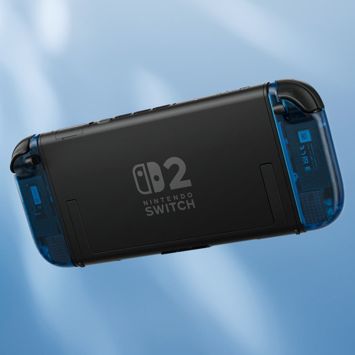 eXtremeRate DIY Replacement Full Set Shell Case with Buttons for Joycon 2 of Nintendo Switch 2 - Essence Version - Clear Blue