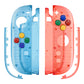 eXtremeRate DIY Replacement Full Set Shell Case with Buttons for Joycon 2 of Nintendo Switch 2 - Essence Version - Clear Blue & Orange