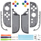 eXtremeRate DIY Replacement Full Set Shell Case with Buttons for Joycon 2 of Nintendo Switch 2 - Essence Version - Clear Slate Black