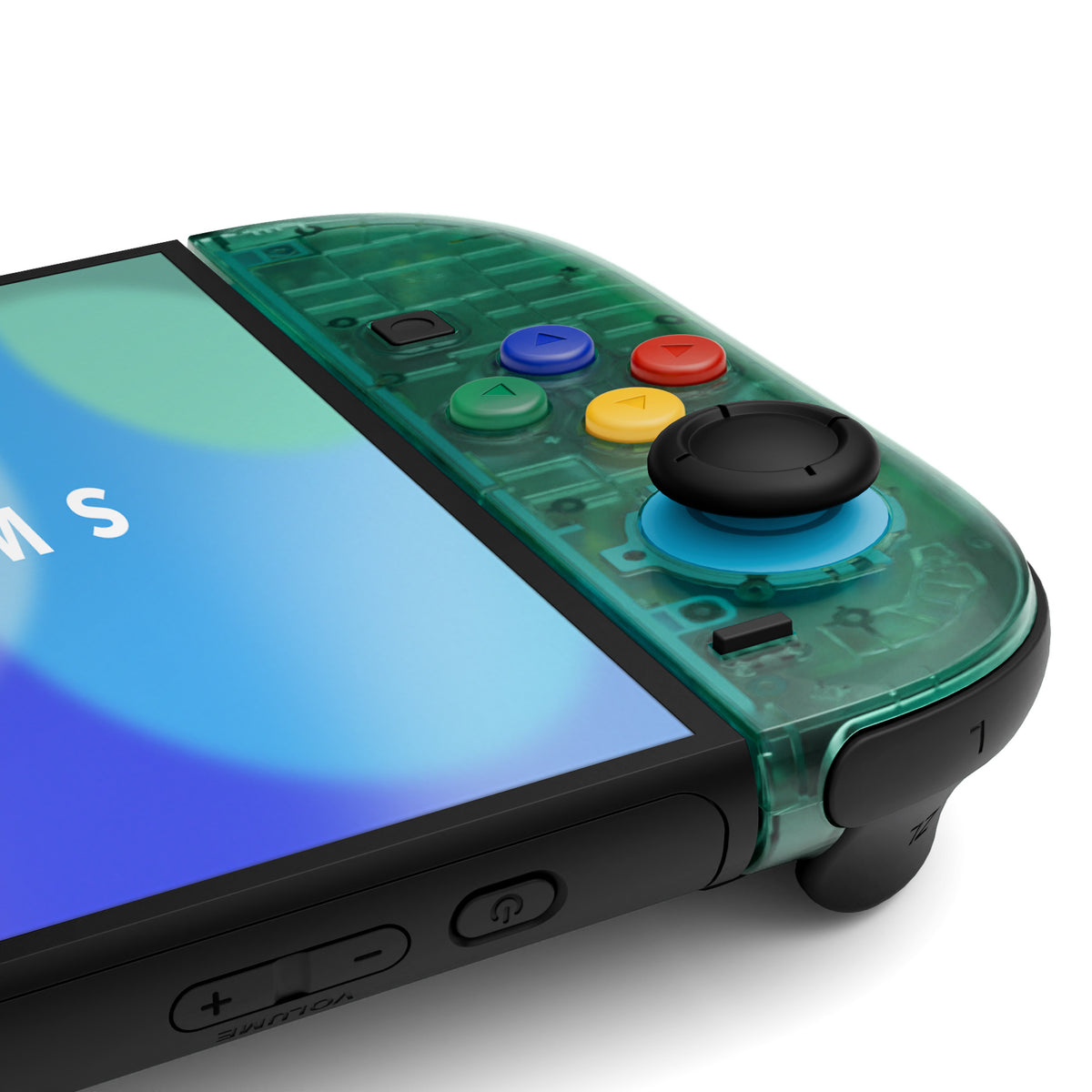 eXtremeRate DIY Replacement Full Set Shell Case with Buttons for Joycon 2 of Nintendo Switch 2 - Essence Version - Emerald Green