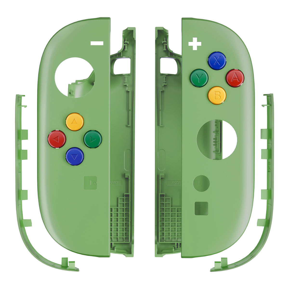 eXtremeRate DIY Replacement Full Set Shell Case with Buttons for Joycon 2 of Nintendo Switch 2 - Essence Version - Matcha Green