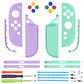 eXtremeRate DIY Replacement Full Set Shell Case with Buttons for Joycon 2 of Nintendo Switch 2 - Essence Version - Purple & Green