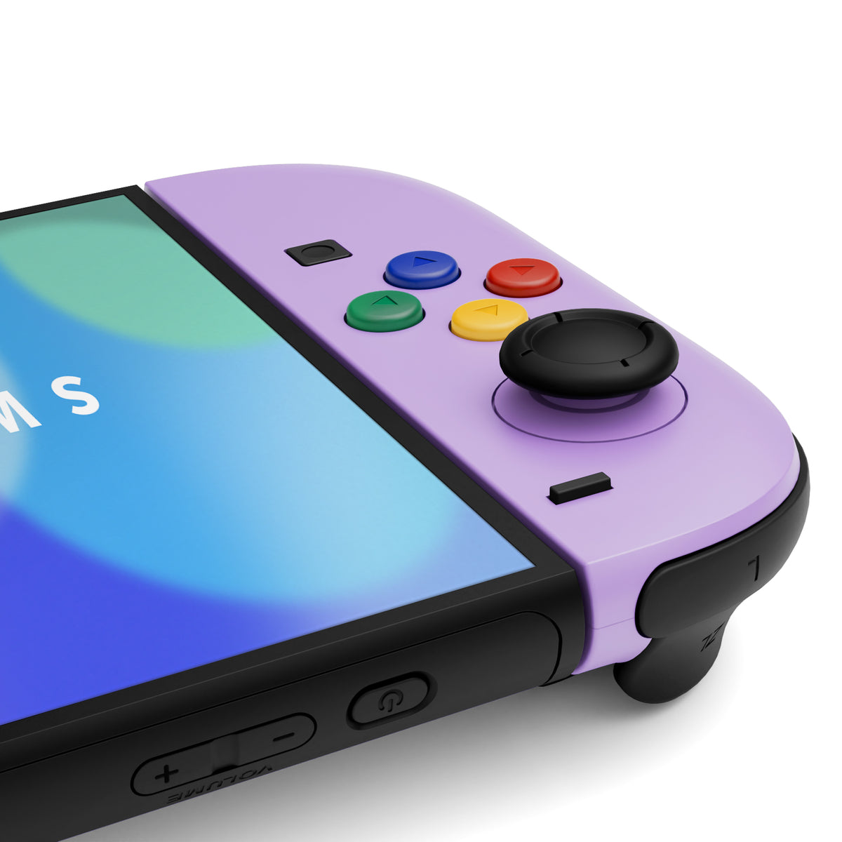 eXtremeRate DIY Replacement Full Set Shell Case with Buttons for Joycon 2 of Nintendo Switch 2 - Essence Version - Purple & Green