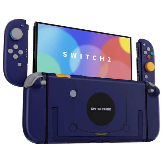 eXtremeRate DIY Replacement Full Set Shells with Buttons for Nintendo Switch 2 - Deluxe Version - Classic SwitchCube Style