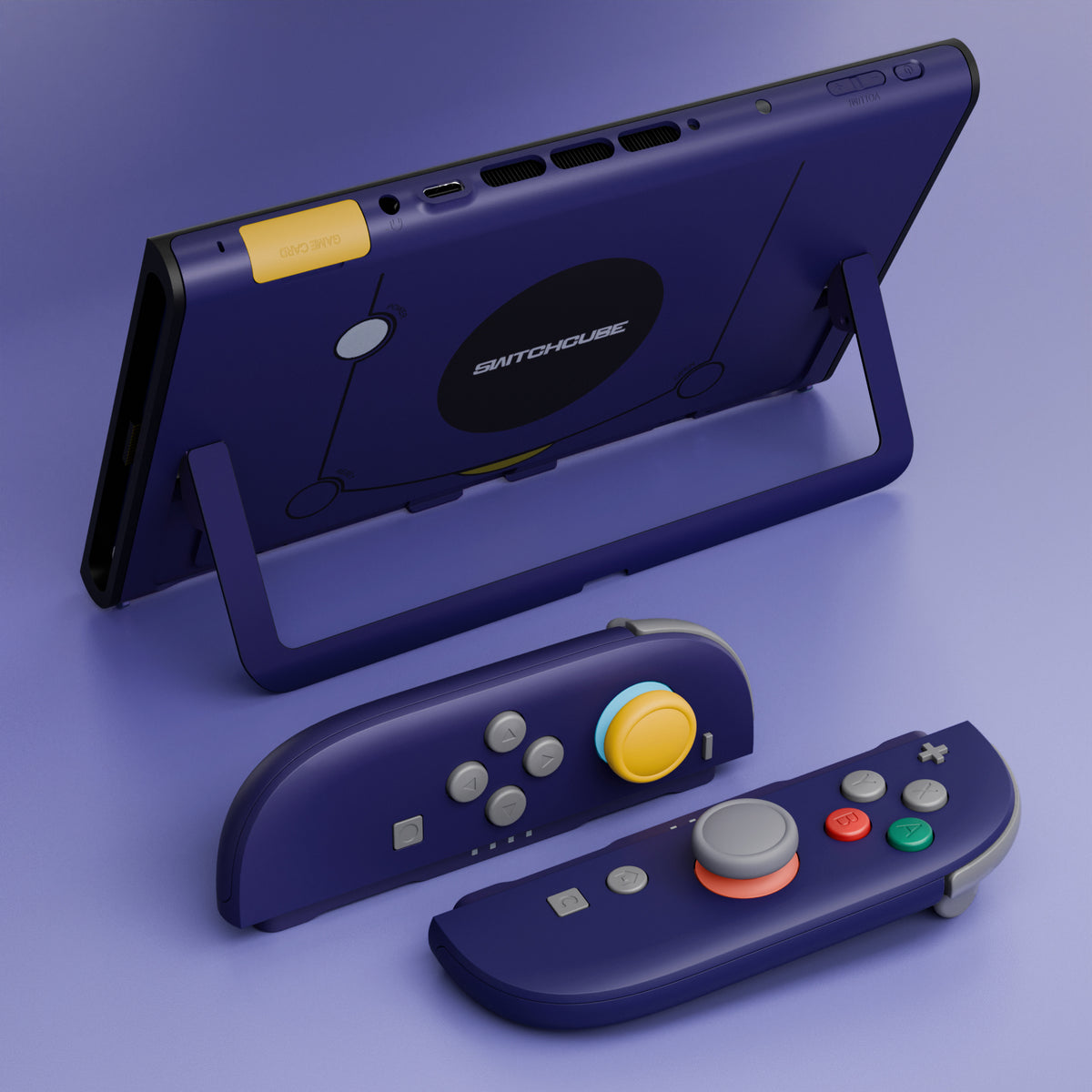 eXtremeRate DIY Replacement Full Set Shells with Buttons for Nintendo Switch 2 - Deluxe Version - Classic SwitchCube Style