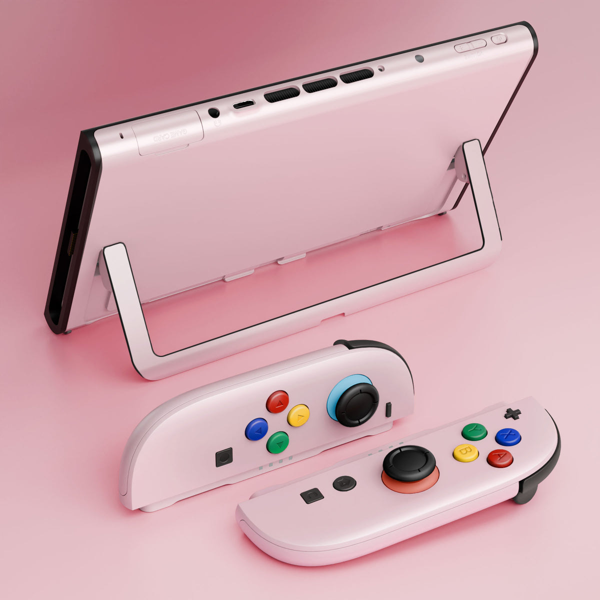 eXtremeRate DIY Replacement Full Set Shells with Buttons for Nintendo Switch 2 - Deluxe Version - Cherry Blossoms Pink