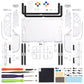 eXtremeRate DIY Replacement Full Set Shells with Buttons for Nintendo Switch 2 - Deluxe Version - Clear