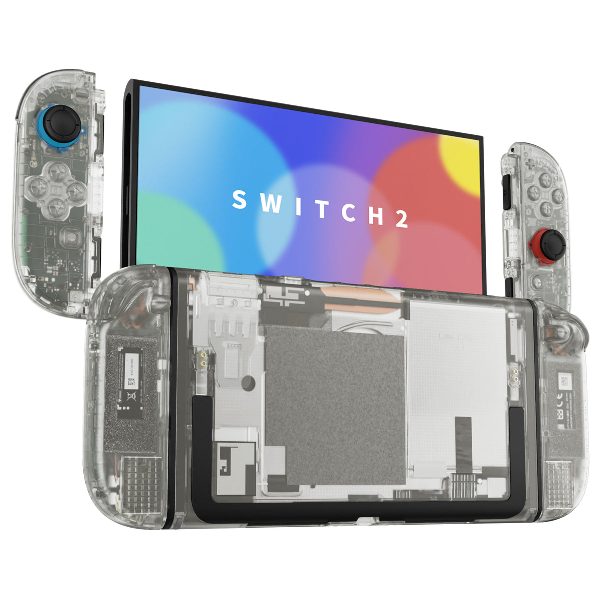 eXtremeRate DIY Replacement Full Set Shells with Buttons for Nintendo Switch 2 - Deluxe Version - Glow in Dark - Green