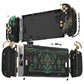 eXtremeRate DIY Replacement Full Set Shells with Buttons for Nintendo Switch 2 - Deluxe Version - Glow in Dark - Totem of Kingdom Black