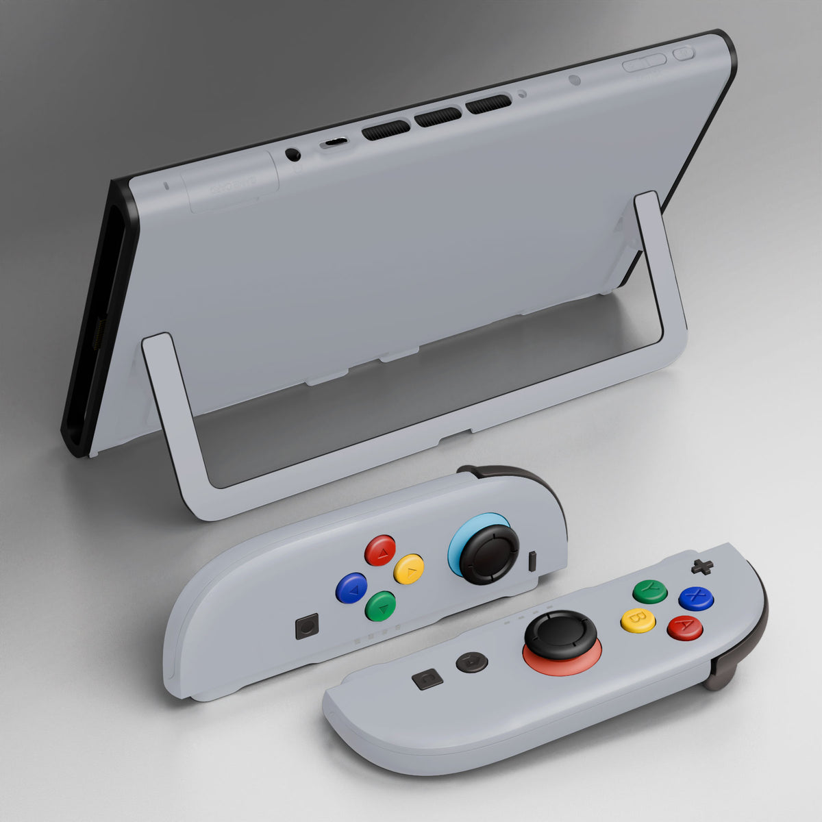 eXtremeRate DIY Replacement Full Set Shells with Buttons for Nintendo Switch 2 - Deluxe Version - New Hope Gray