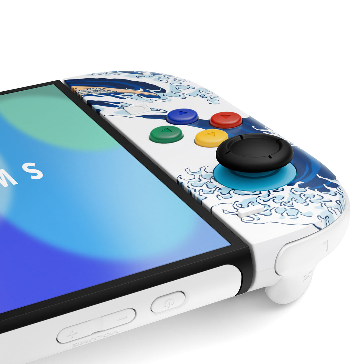 eXtremeRate DIY Replacement Full Set Shells with Buttons for Nintendo Switch 2 - Deluxe Version - The Great Wave