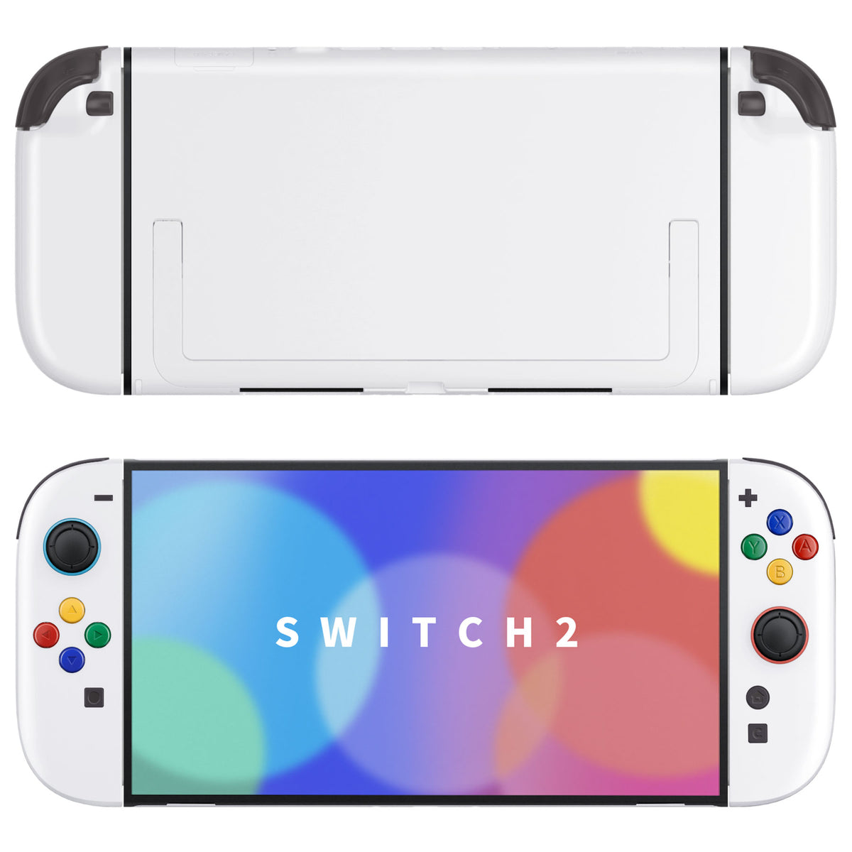 eXtremeRate DIY Replacement Full Set Shells with Buttons for Nintendo Switch 2 - Deluxe Version - White