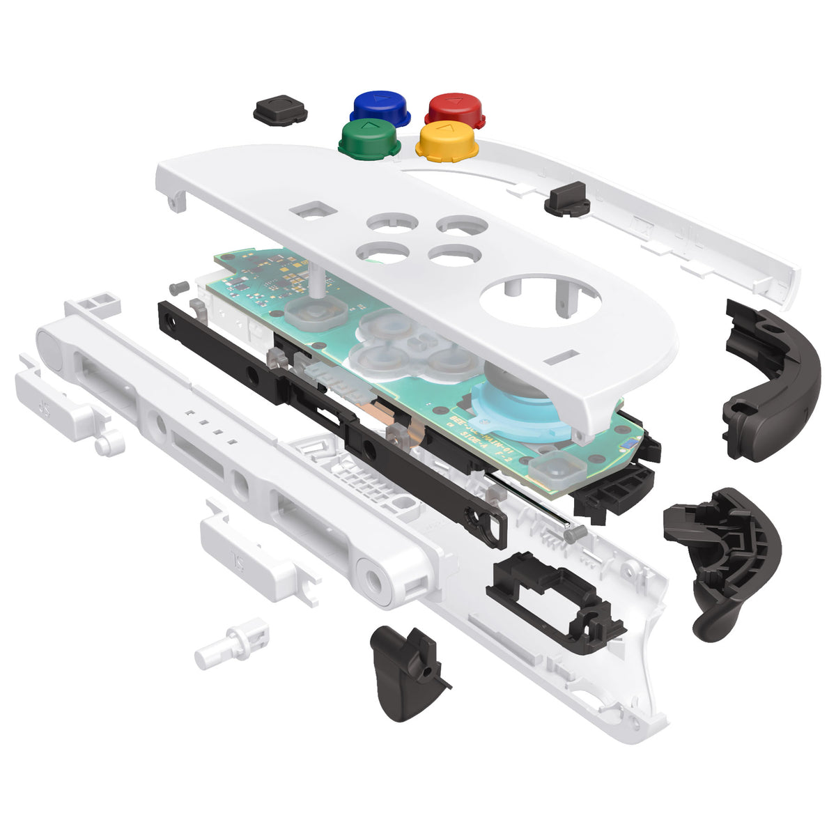 eXtremeRate DIY Replacement Full Set Shells with Buttons for Nintendo Switch 2 - Deluxe Version - White