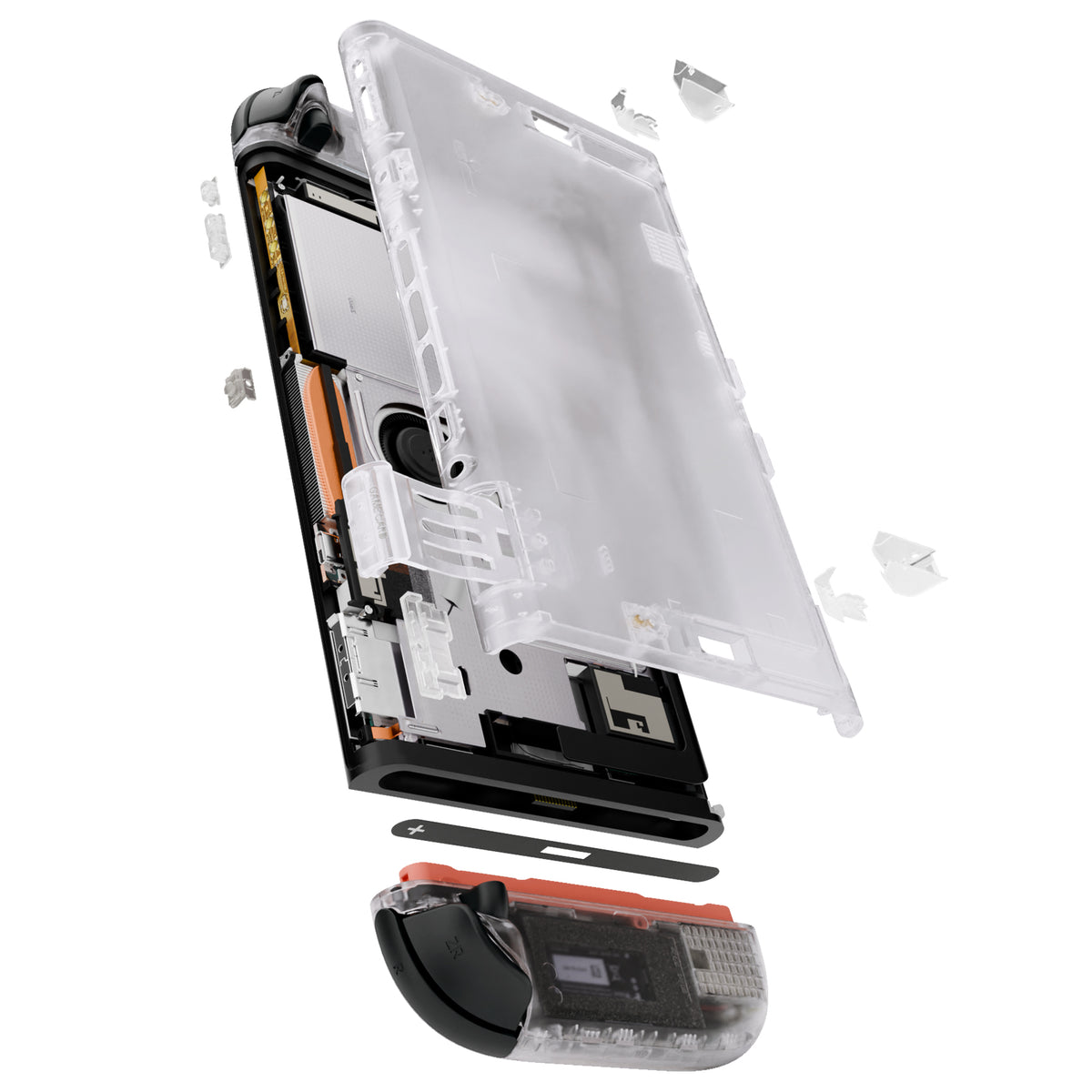 eXtremeRate DIY Replacement Full Set Shells with Buttons for Nintendo Switch 2 - Essence Version - Clear
