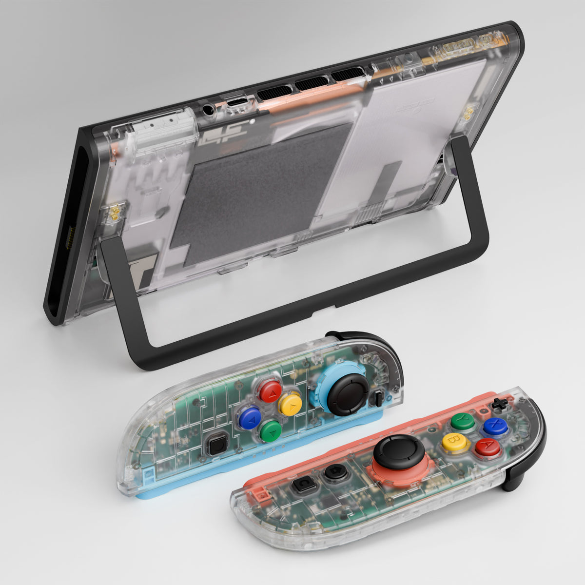 eXtremeRate DIY Replacement Full Set Shells with Buttons for Nintendo Switch 2 - Essence Version - Clear