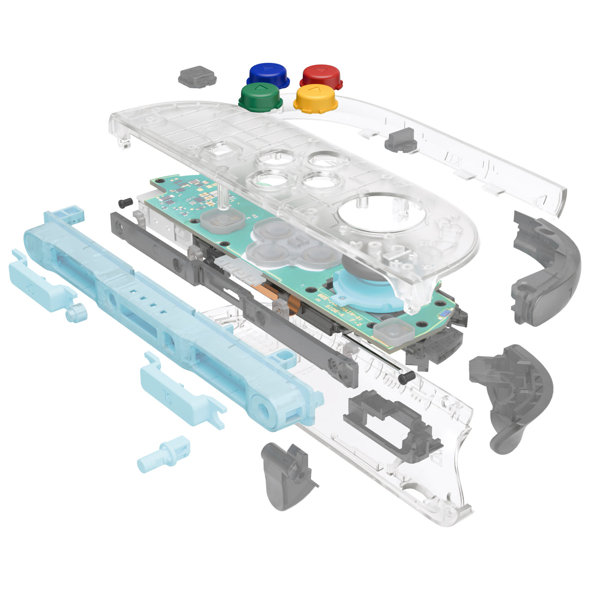eXtremeRate DIY Replacement Full Set Shells with Buttons for Nintendo Switch 2 - Essence Version - Glow in Dark - Green