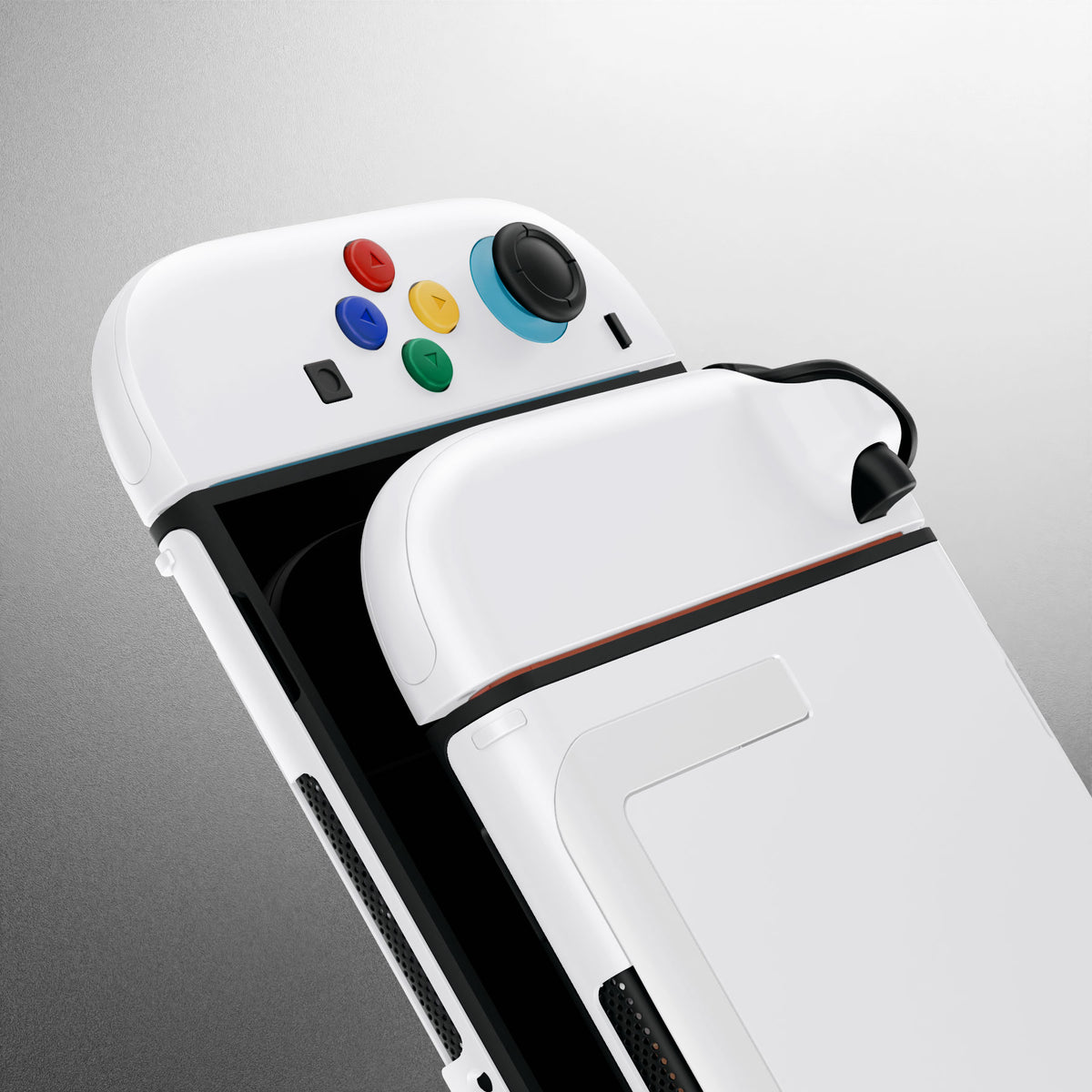 eXtremeRate DIY Replacement Full Set Shells with Buttons for Nintendo Switch 2 - Essence Version - White