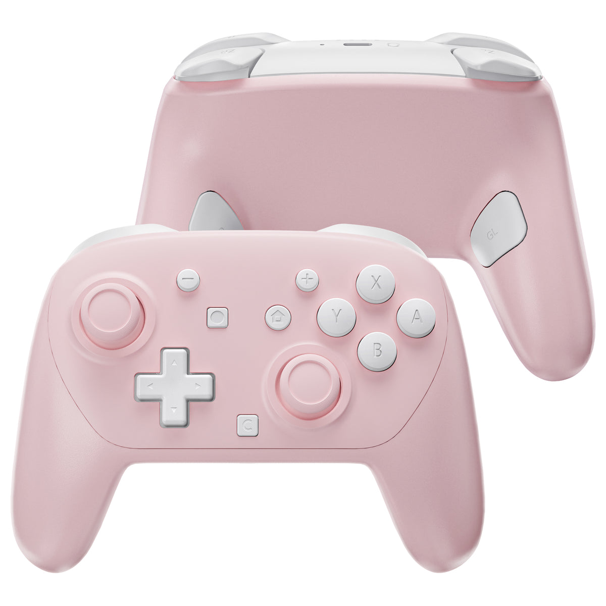 eXtremeRate DIY Replacement Full Set Shells with Buttons for Nintendo Switch 2 Pro Controller - Cherry Blossoms Pink