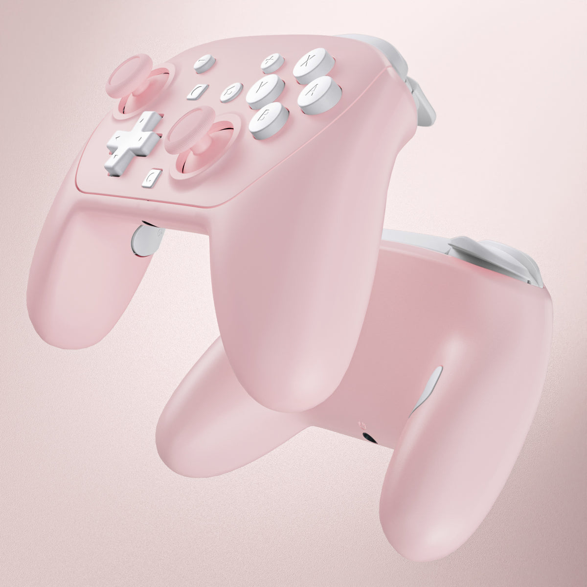 eXtremeRate DIY Replacement Full Set Shells with Buttons for Nintendo Switch 2 Pro Controller - Cherry Blossoms Pink