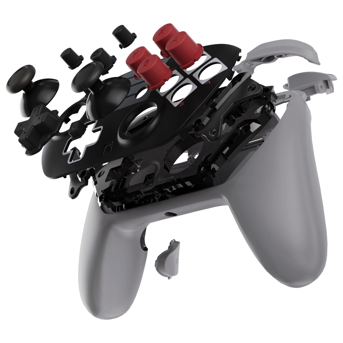 eXtremeRate DIY Replacement Full Set Shells with Buttons for Nintendo Switch 2 Pro Controller - Classic NES Style