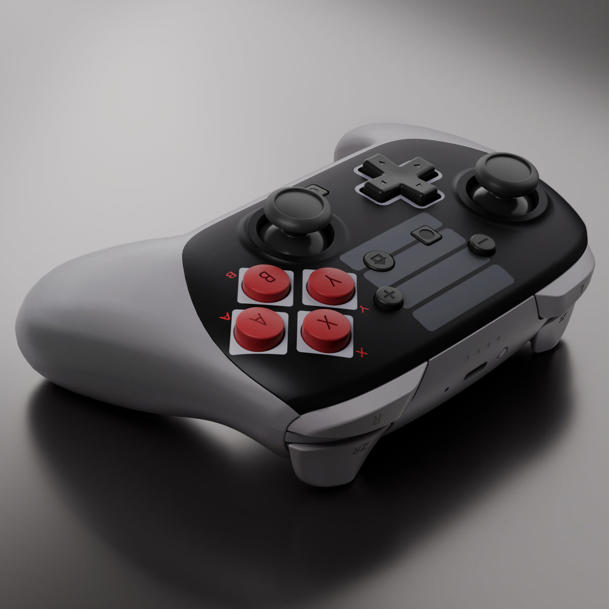 eXtremeRate DIY Replacement Full Set Shells with Buttons for Nintendo Switch 2 Pro Controller - Classic NES Style