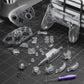eXtremeRate DIY Replacement Full Set Shells with Buttons for Nintendo Switch 2 Pro Controller - Clear