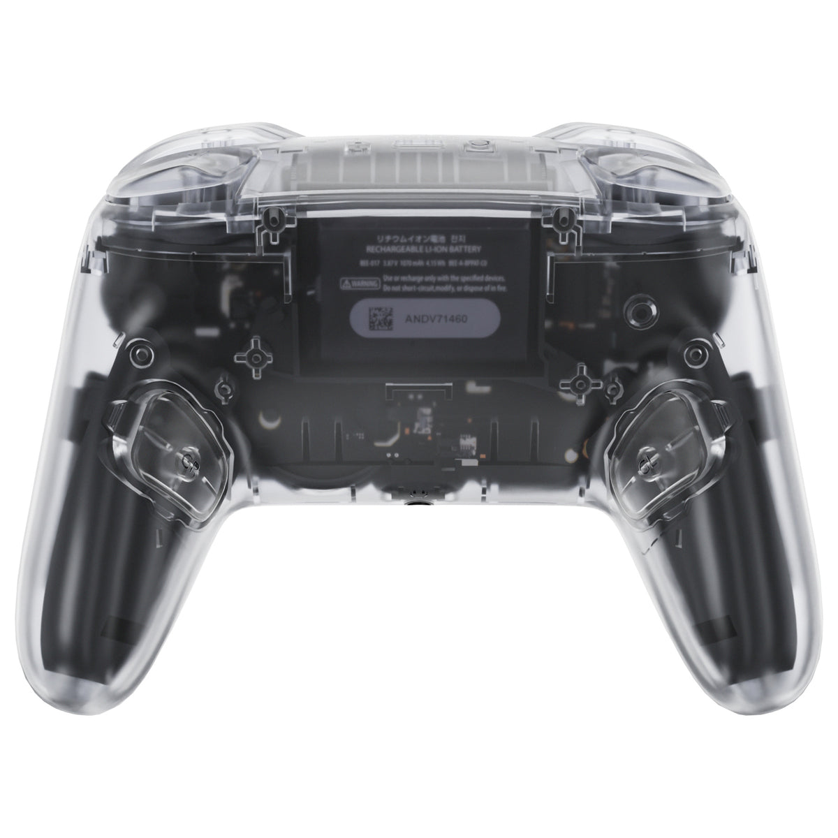 eXtremeRate DIY Replacement Full Set Shells with Buttons for Nintendo Switch 2 Pro Controller - Clear