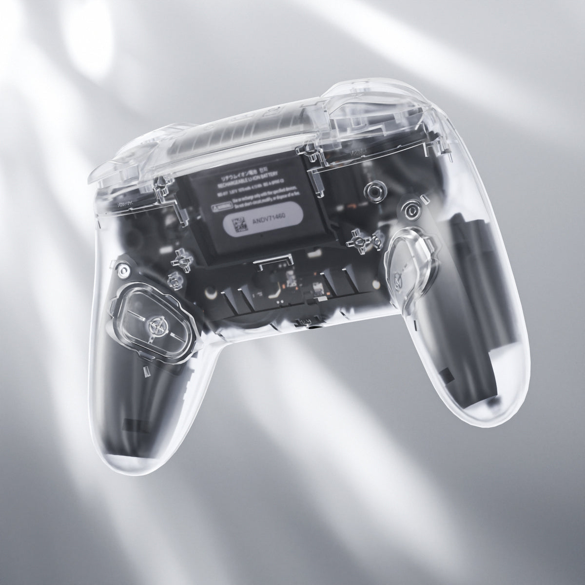 eXtremeRate DIY Replacement Full Set Shells with Buttons for Nintendo Switch 2 Pro Controller - Clear