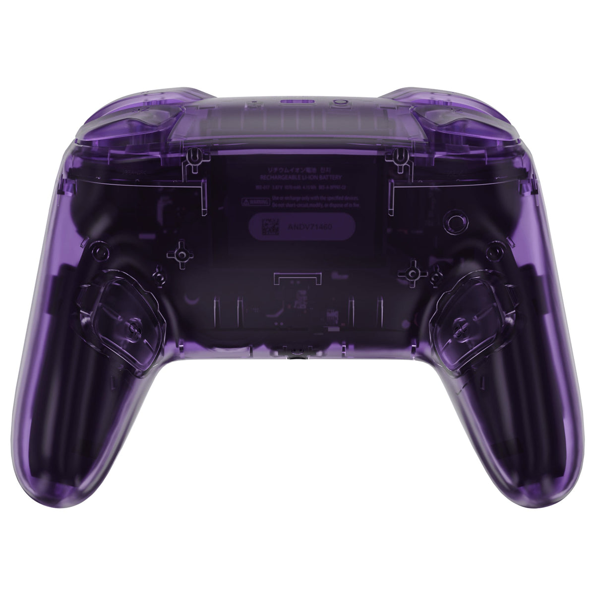 eXtremeRate DIY Replacement Full Set Shells with Buttons for Nintendo Switch 2 Pro Controller - Clear Altomic Purple eXtremeRate