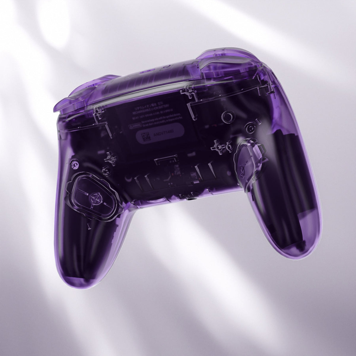 eXtremeRate DIY Replacement Full Set Shells with Buttons for Nintendo Switch 2 Pro Controller - Clear Altomic Purple eXtremeRate