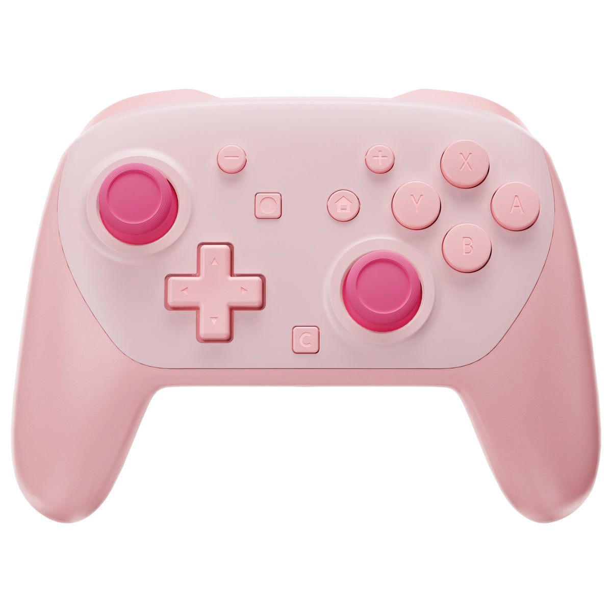 eXtremeRate DIY Replacement Full Set Shells with Buttons for Nintendo Switch 2 Pro Controller - Puffy Pink