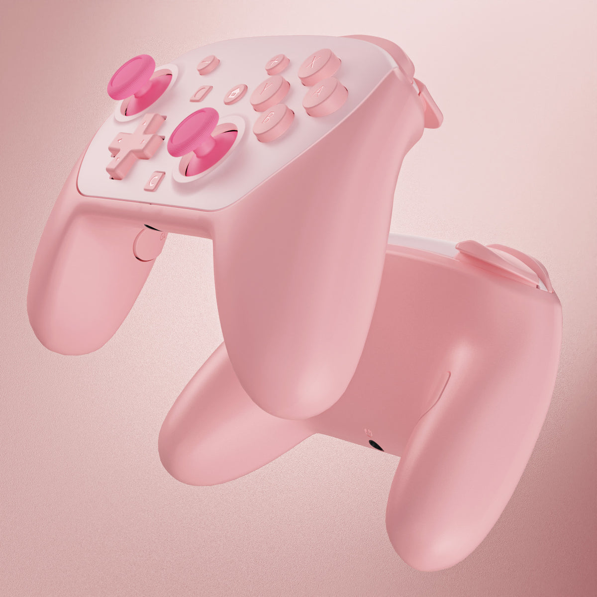 eXtremeRate DIY Replacement Full Set Shells with Buttons for Nintendo Switch 2 Pro Controller - Puffy Pink